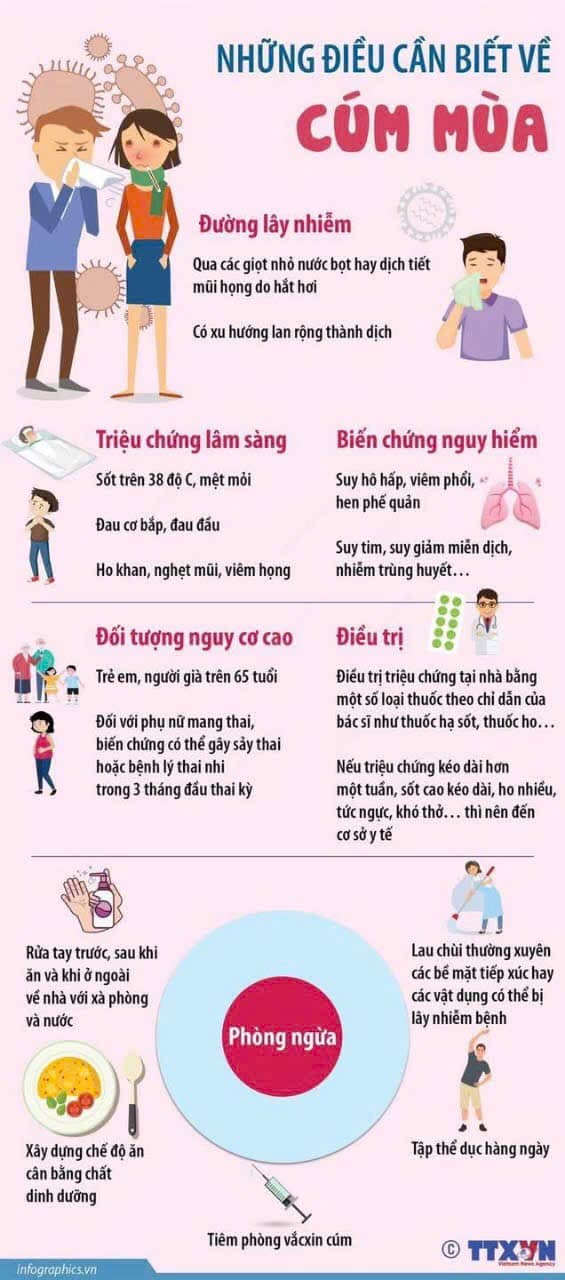 Những điều cần biết về bệnh cúm mùa - TTYTNK