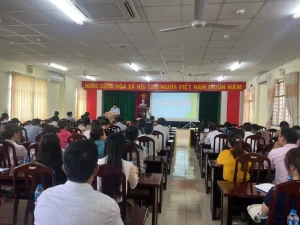 Ông Nguyễn Thái Bảo - Phó Chủ tịch UBND quận - Phó Trưởng Ban Chỉ đạo thực hiện chính sách BHXH, BHYT, BHTN quận Ninh Kiều phát biểu chỉ đạo