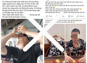 Các hình ảnh nhỏ chanh vào mắt để cải thiện thị lực được lan truyền trên MXH gần đây. Ảnh chụp màn hình.
