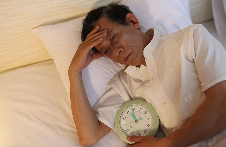 Người bệnh thường mất nhiều thời gian để chìm vào giấc ngủ